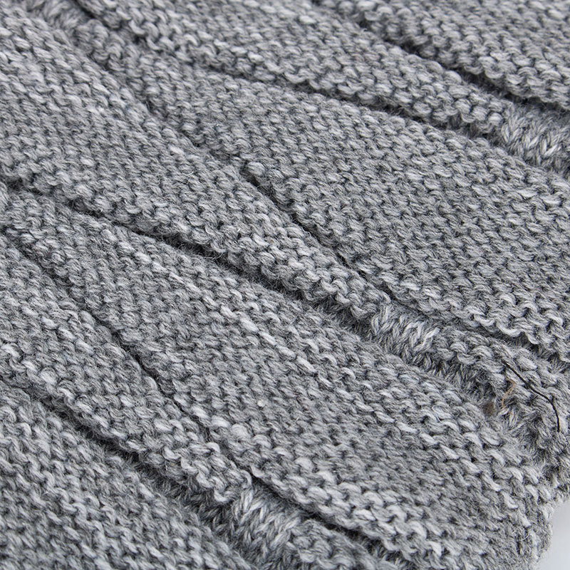 Men's Knitted Woolen Winter Fleece-lined Warm Yarn Hats & Caps