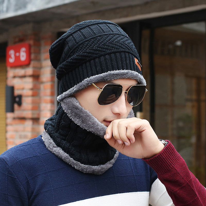 Men's Winter Hat Knitted Woolen Leisure Warm Hats & Caps