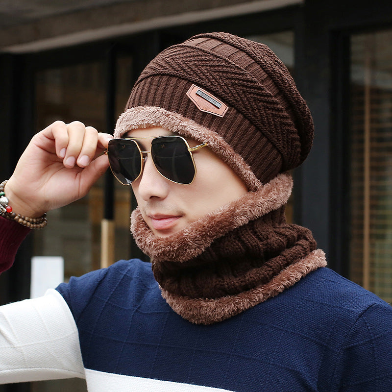 Men's Winter Hat Knitted Woolen Leisure Warm Hats & Caps