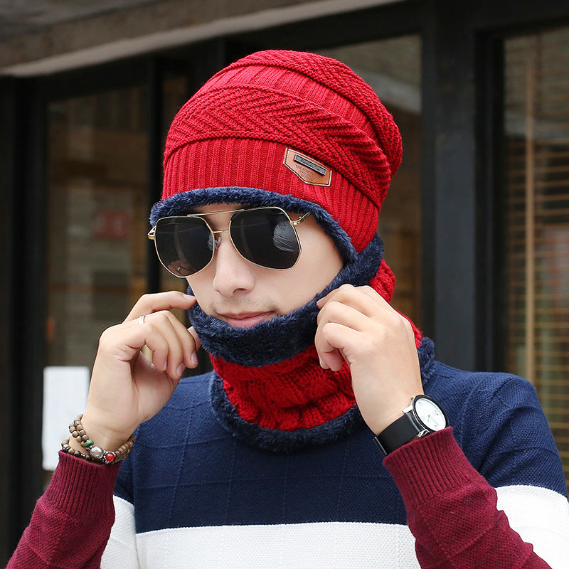 Men's Winter Hat Knitted Woolen Leisure Warm Hats & Caps