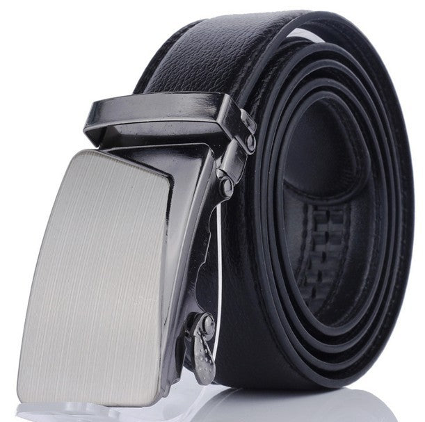 Men's Leather Automatic Buckle Small Gift Stall Belts