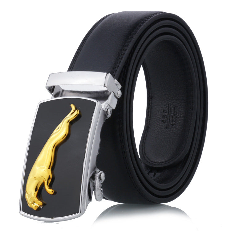 Men's Leather Automatic Buckle Small Gift Stall Belts