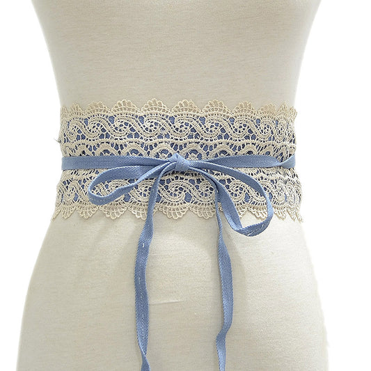 Women's Optional Wide Waist Seal Lace Decoration Belts