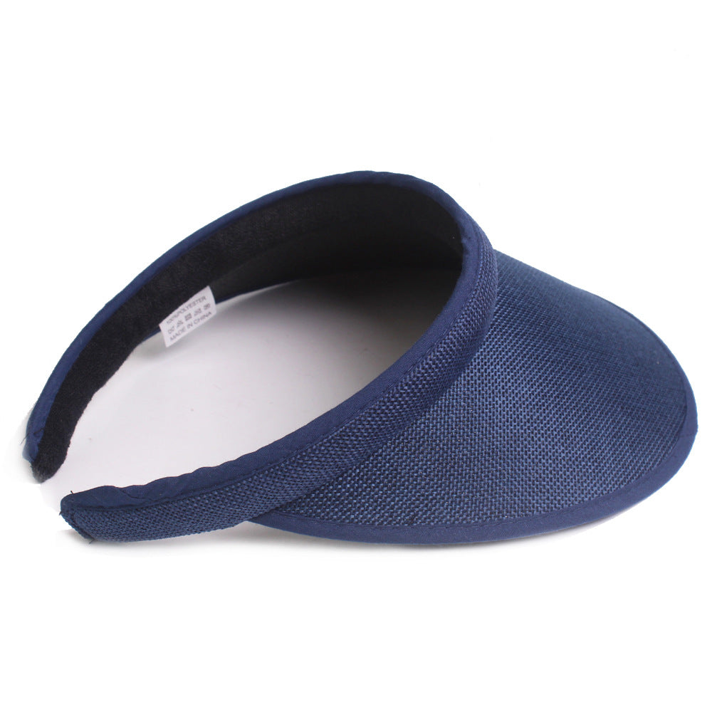 Women's & Men's Cotton Linen Topless Hat Sun Kids' Headwear