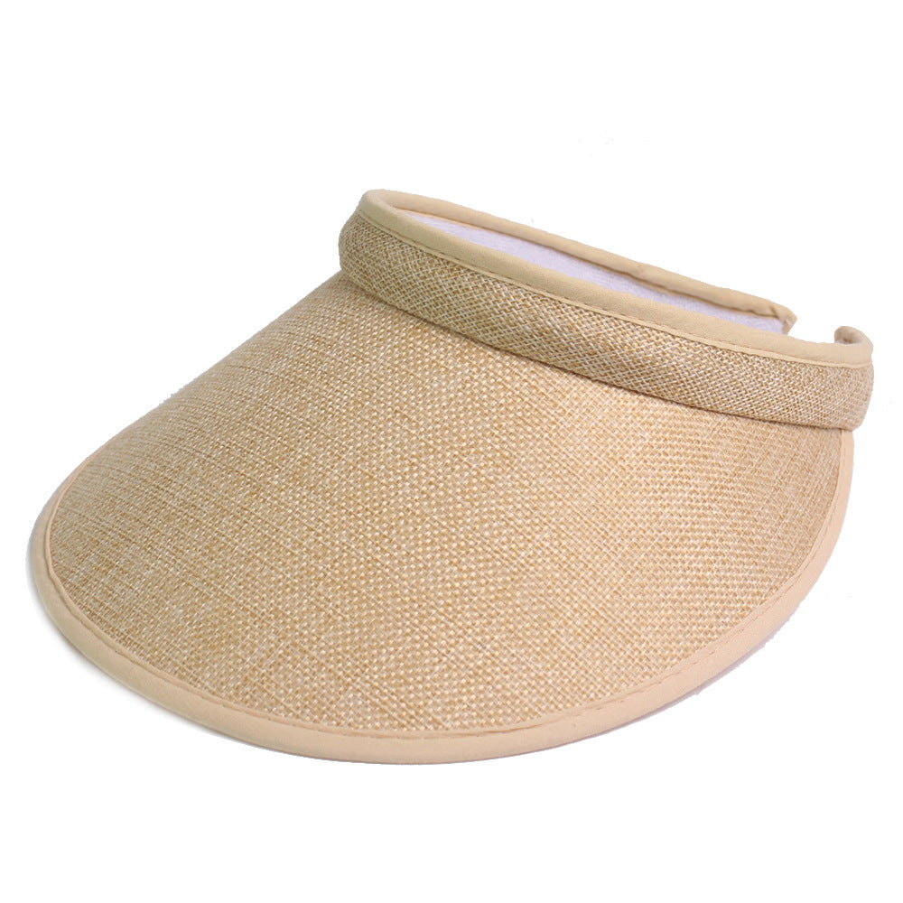 Women's & Men's Cotton Linen Topless Hat Sun Kids' Headwear