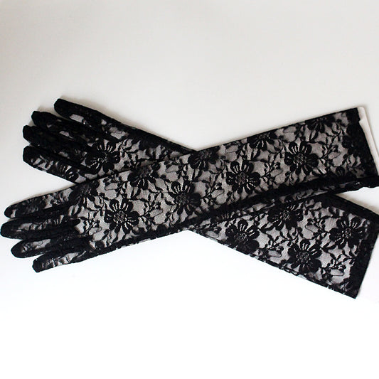 Women's Cm Long Chrysanthemum Lace Sun Protection Gloves