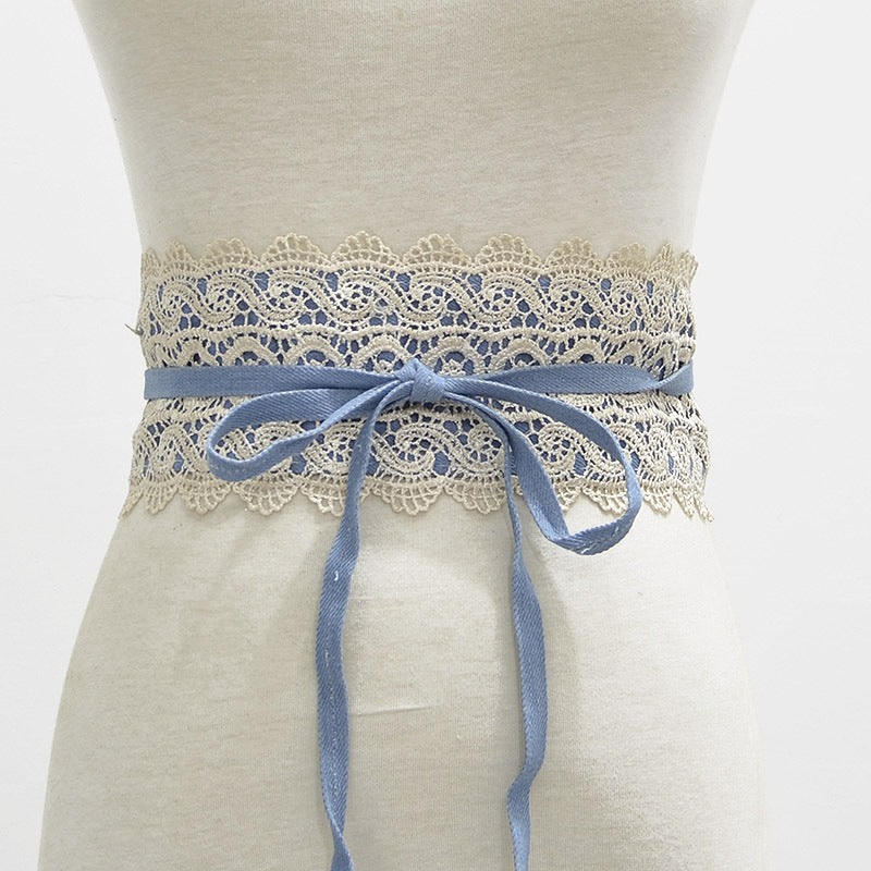 Women's Optional Wide Waist Seal Lace Decoration Belts