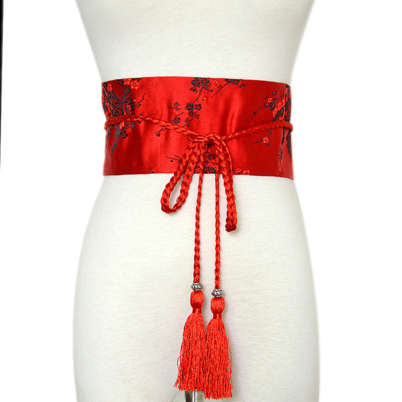 Seal Embroidered Han Chinese Clothing With Belts