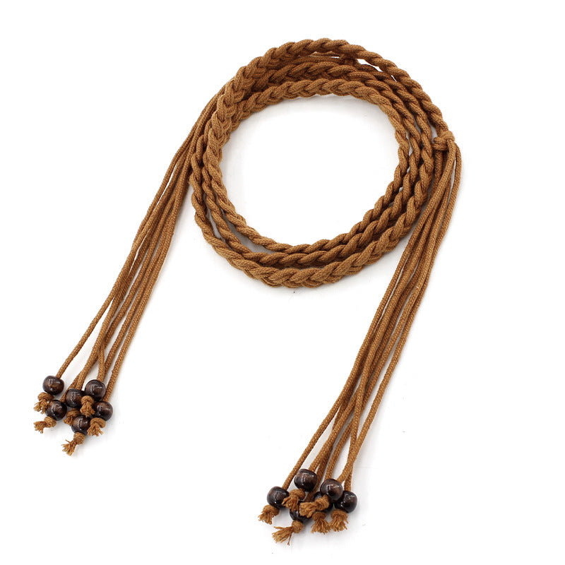 Women's Chain Beads Wax Rope Skirt Popular Belts