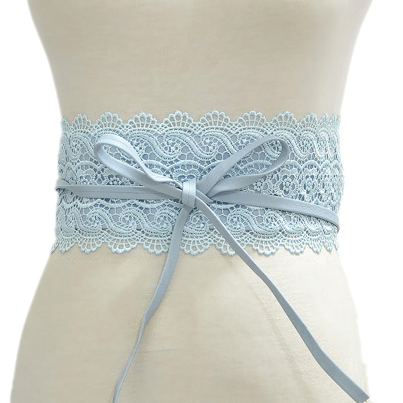 Women's Optional Wide Waist Seal Lace Decoration Belts