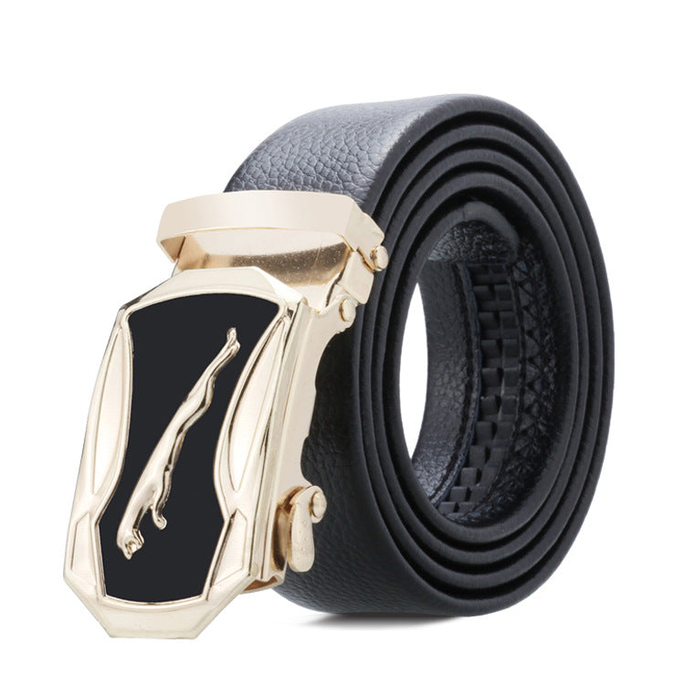 Men's Black Sports Car Bales Catch Edging Belts