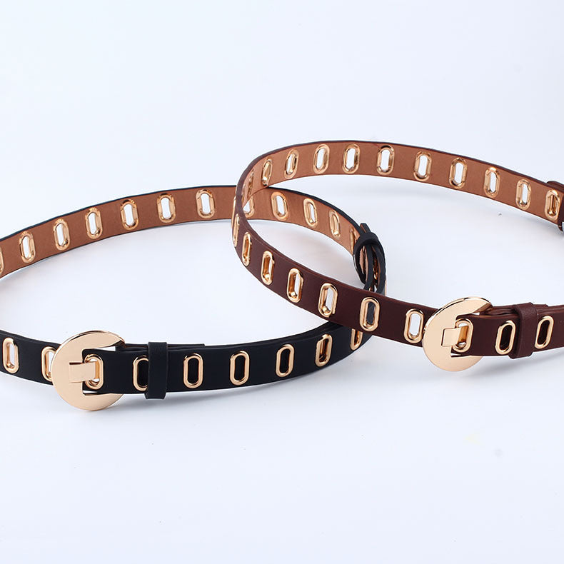 Women's Casual Leather Korean Jeans Fashion Decoration Belts