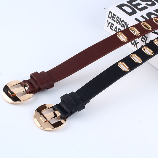 Women's Casual Leather Korean Jeans Fashion Decoration Belts