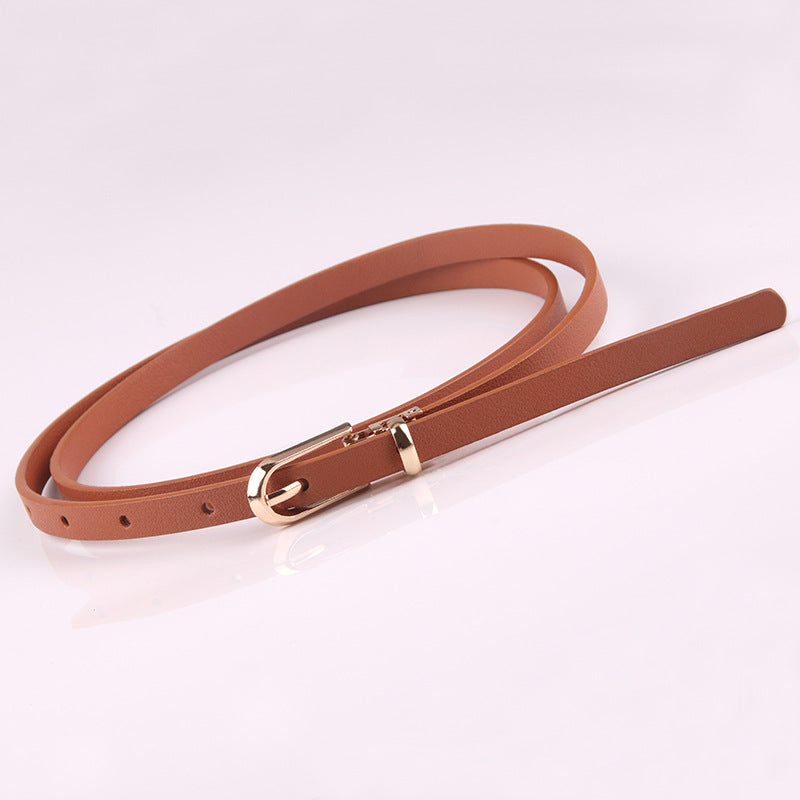 Women's With Sweater Thin Pin Buckle Small Korean Belts