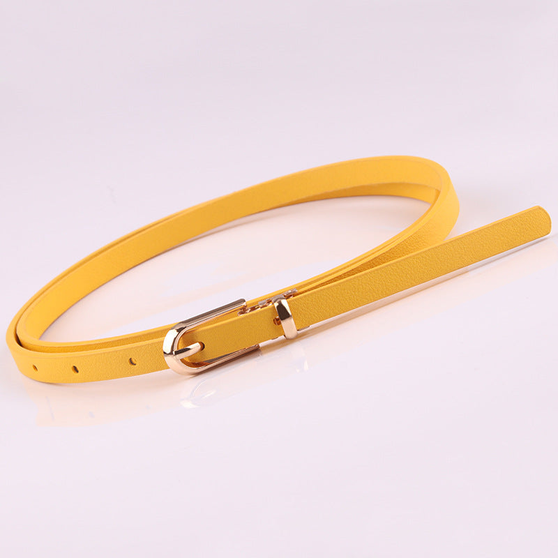 Women's With Sweater Thin Pin Buckle Small Korean Belts