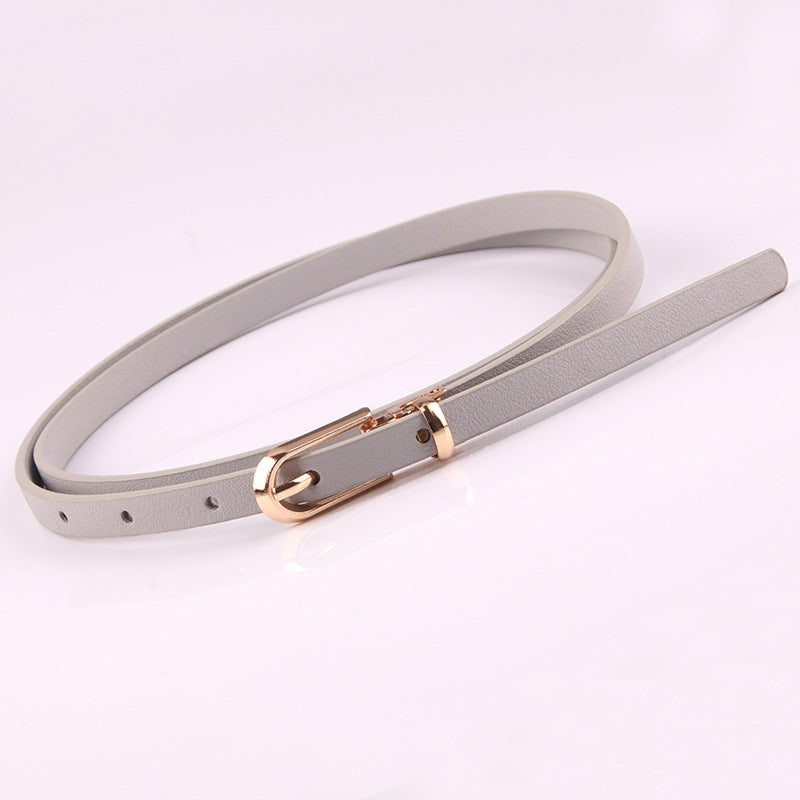 Women's With Sweater Thin Pin Buckle Small Korean Belts