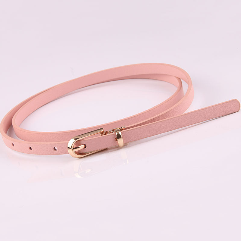 Women's With Sweater Thin Pin Buckle Small Korean Belts