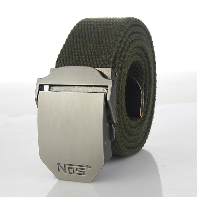 Women's & Men's Sports Thickening Canvas Tactical Automatic Buckle Belts