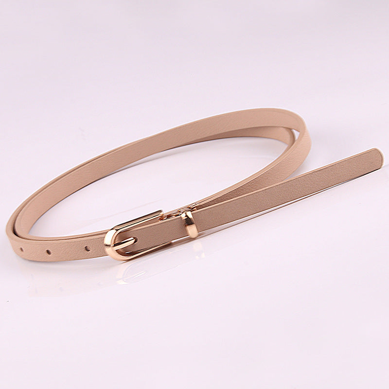 Women's With Sweater Thin Pin Buckle Small Korean Belts