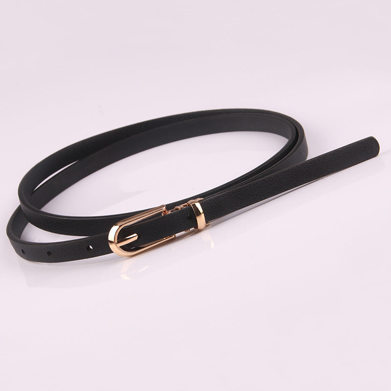 Women's With Sweater Thin Pin Buckle Small Korean Belts