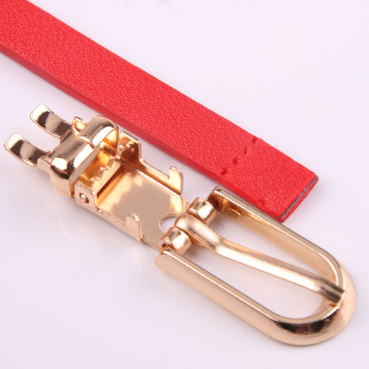 Women's With Sweater Thin Pin Buckle Small Korean Belts