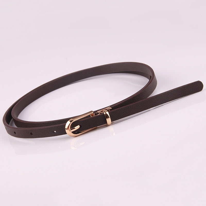 Women's With Sweater Thin Pin Buckle Small Korean Belts