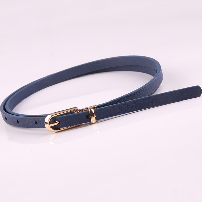 Women's With Sweater Thin Pin Buckle Small Korean Belts