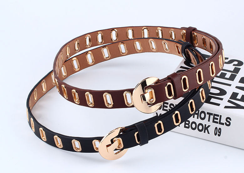 Women's Casual Leather Korean Jeans Fashion Decoration Belts