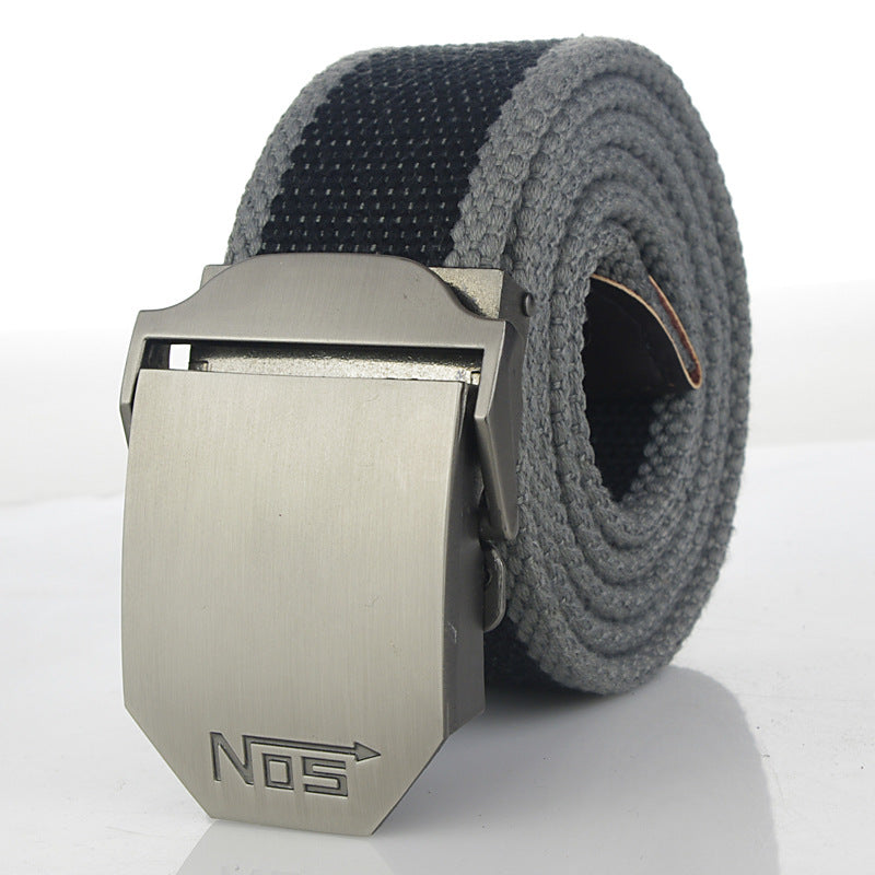 Women's & Men's Sports Thickening Canvas Tactical Automatic Buckle Belts