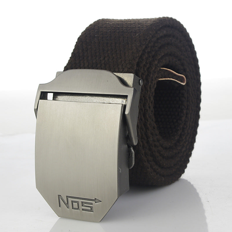 Women's & Men's Sports Thickening Canvas Tactical Automatic Buckle Belts