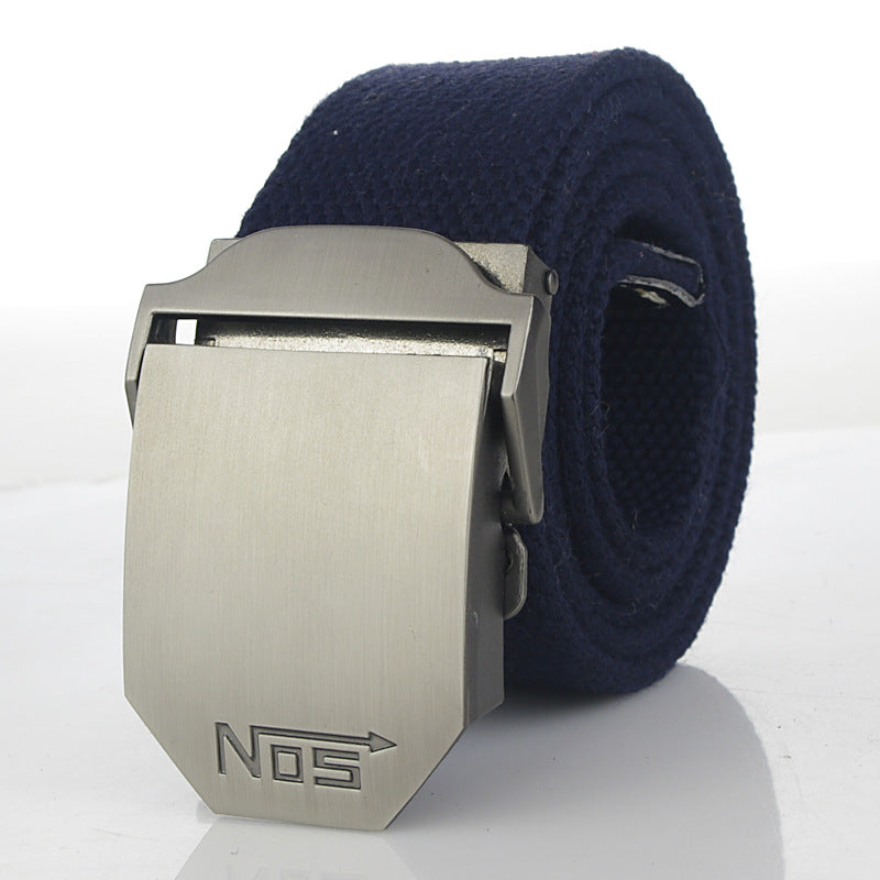 Women's & Men's Sports Thickening Canvas Tactical Automatic Buckle Belts