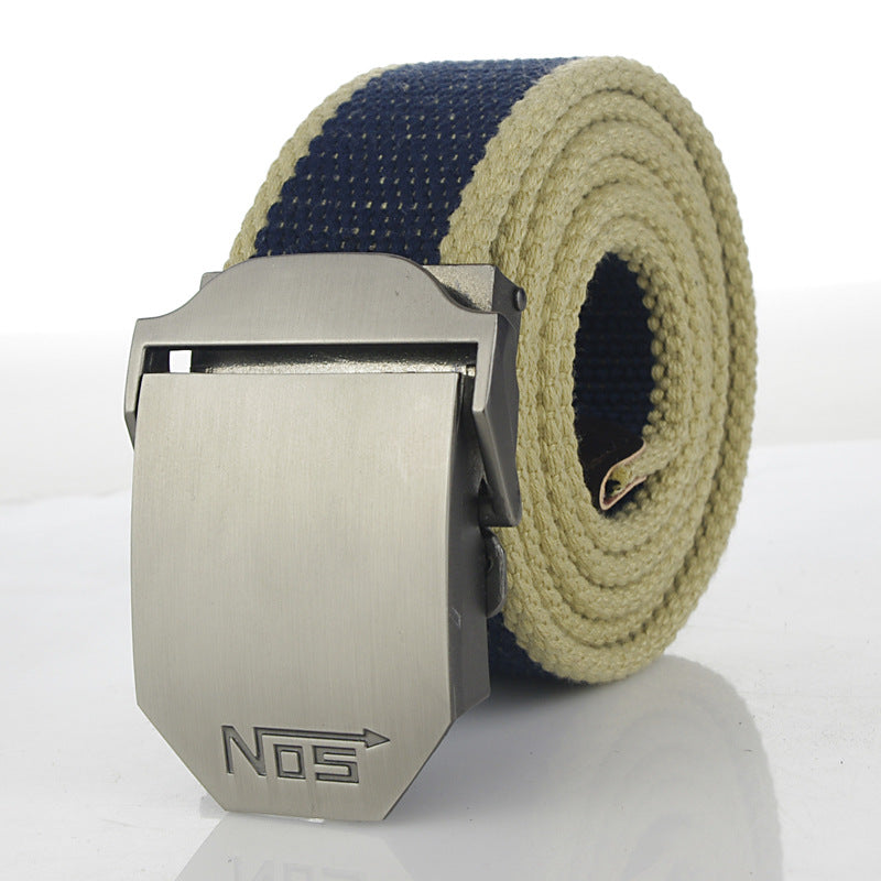 Women's & Men's Sports Thickening Canvas Tactical Automatic Buckle Belts