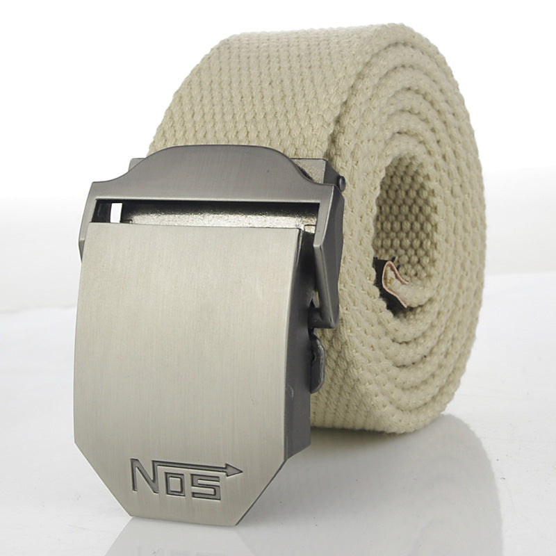 Women's & Men's Sports Thickening Canvas Tactical Automatic Buckle Belts