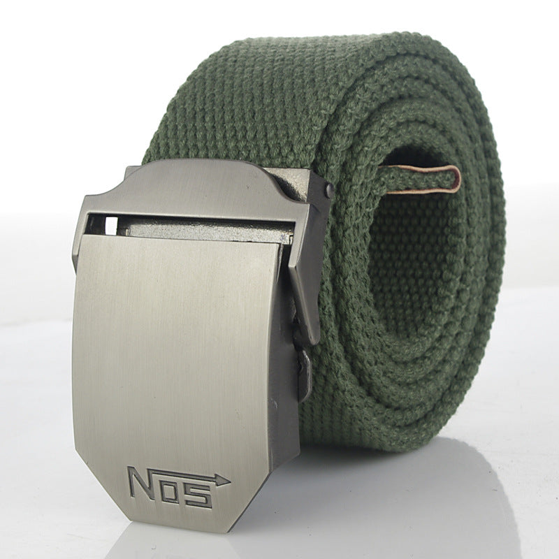 Women's & Men's Sports Thickening Canvas Tactical Automatic Buckle Belts