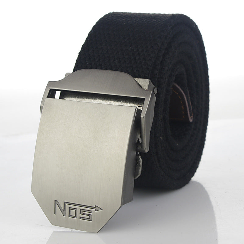 Women's & Men's Sports Thickening Canvas Tactical Automatic Buckle Belts