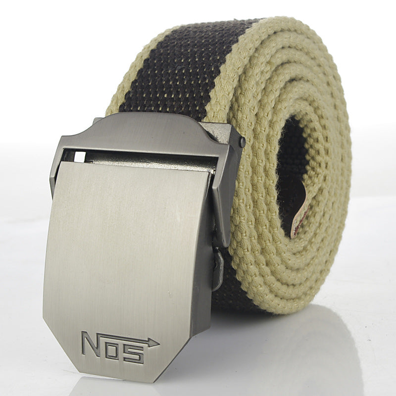 Women's & Men's Sports Thickening Canvas Tactical Automatic Buckle Belts