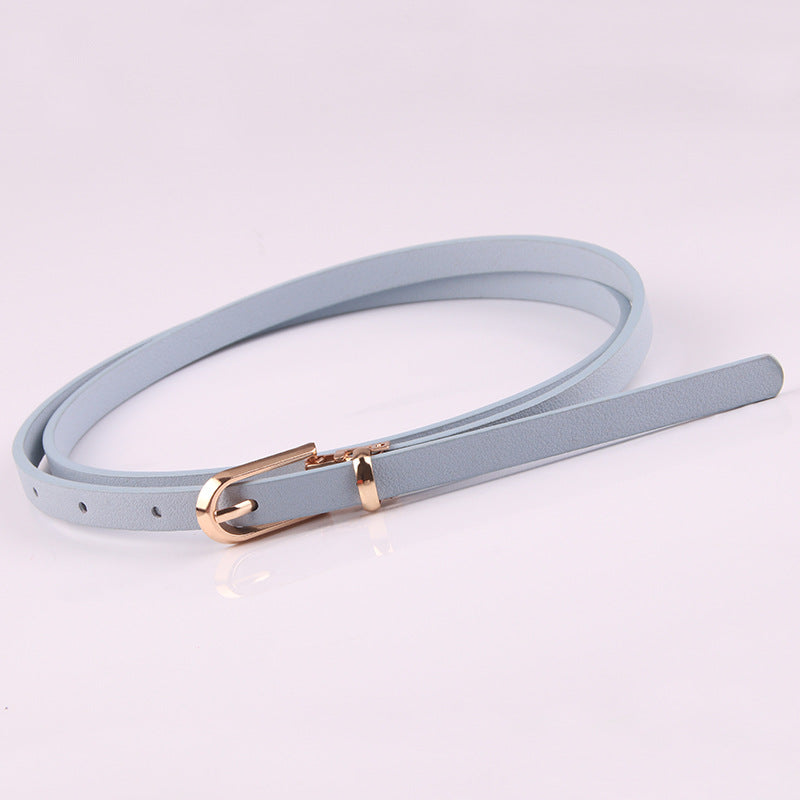 Women's With Sweater Thin Pin Buckle Small Korean Belts