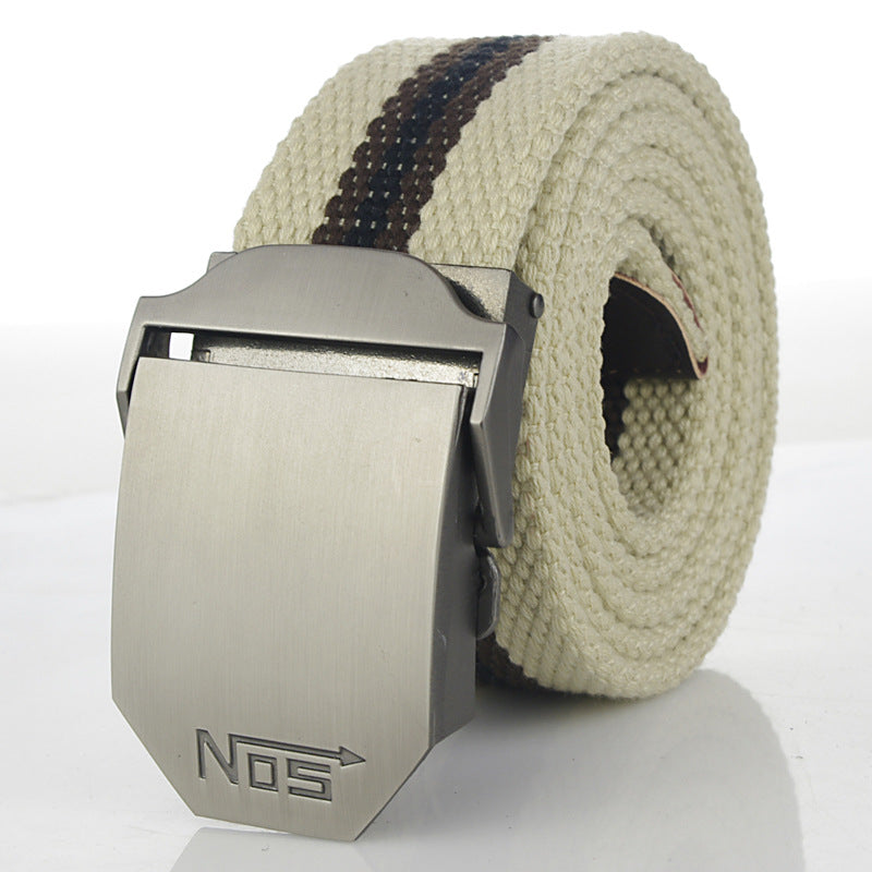 Women's & Men's Sports Thickening Canvas Tactical Automatic Buckle Belts