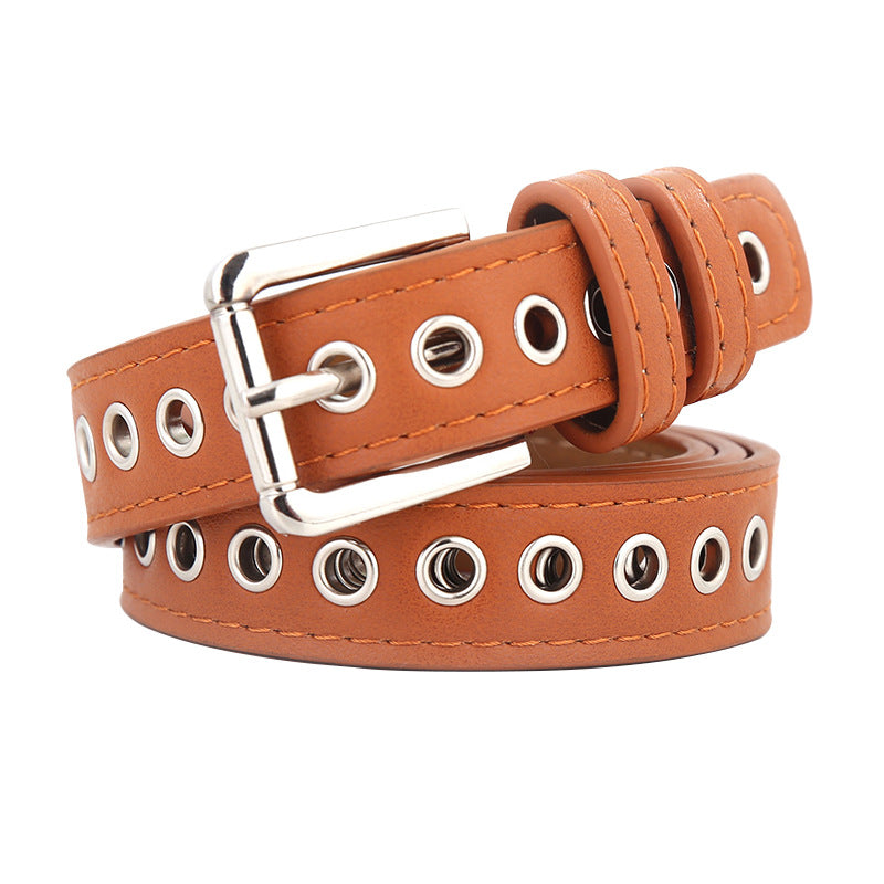 Women's Whole Air Hole Korean Style Fashion Belts