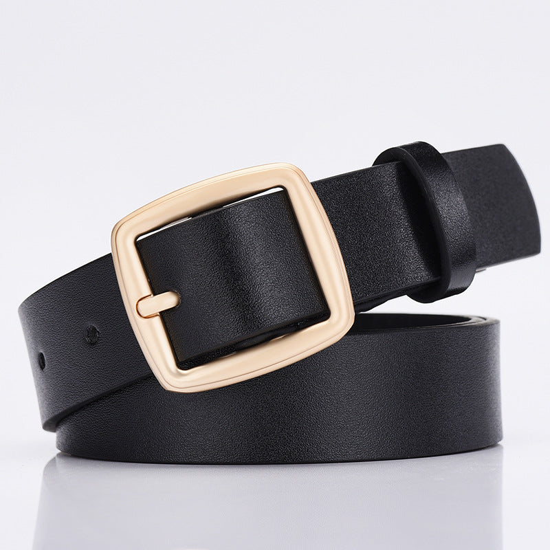 Women's & Men's Square Buckle Korean Simple Versatile Casual Belts