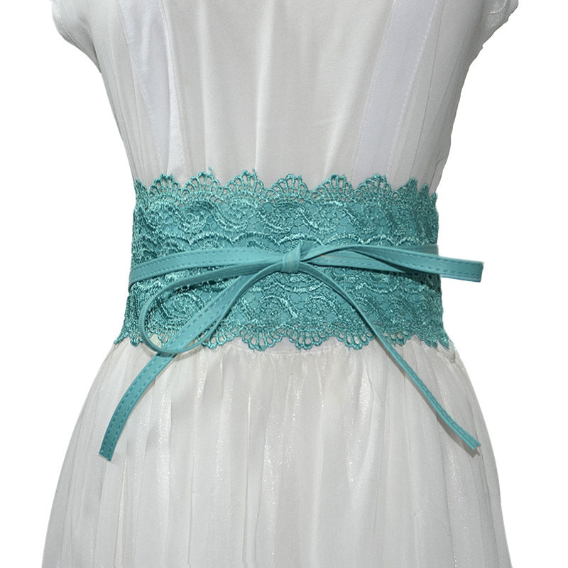 Women's Optional Wide Waist Seal Lace Decoration Belts