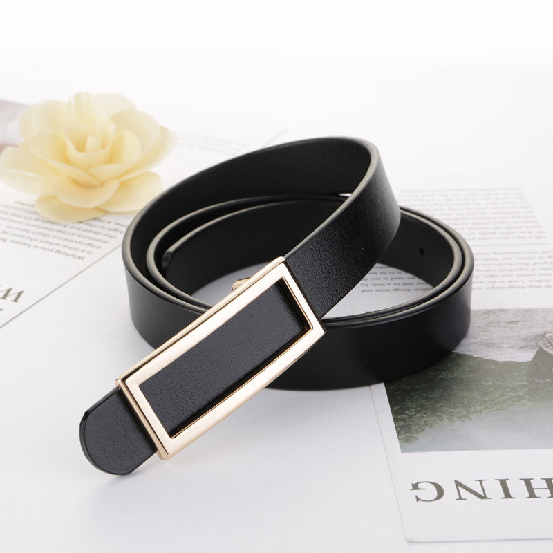 Women's Genuine Leather Retro Cowhide Fashion Smooth Belts