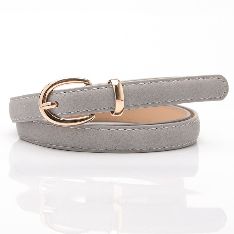 Women's Thin Fashion Wide Imitation Pigskin Decoration Belts