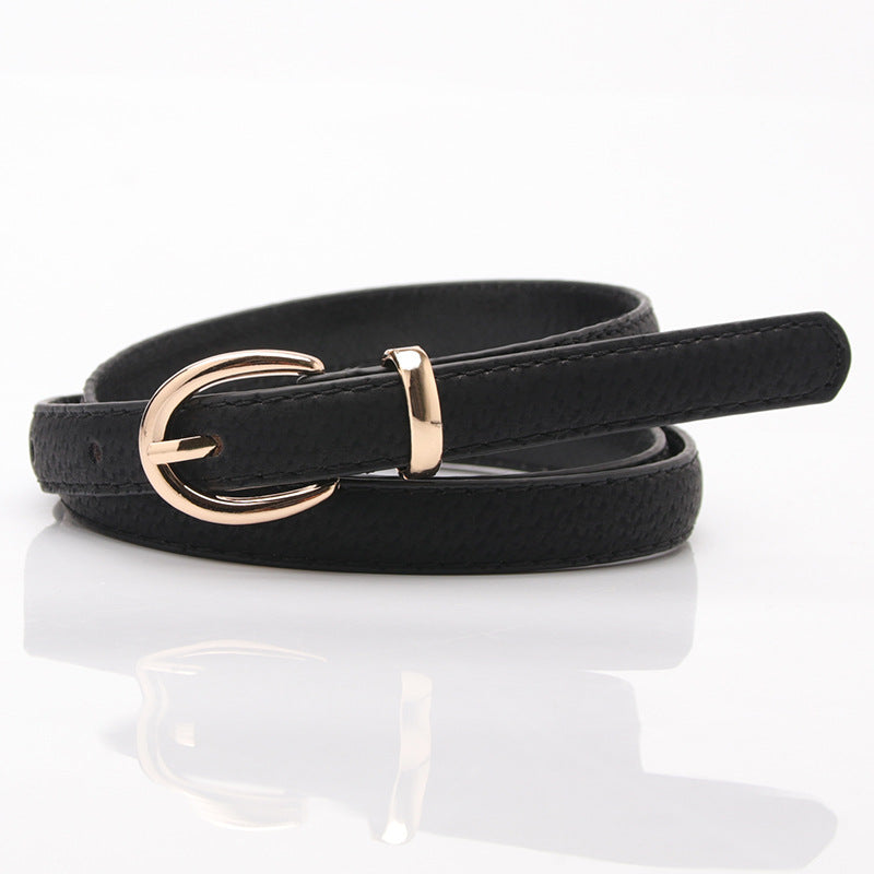 Women's Thin Fashion Wide Imitation Pigskin Decoration Belts