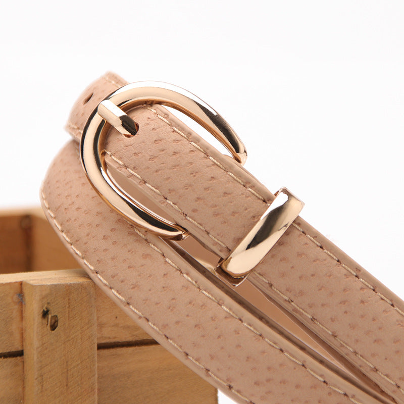 Women's Thin Fashion Wide Imitation Pigskin Decoration Belts