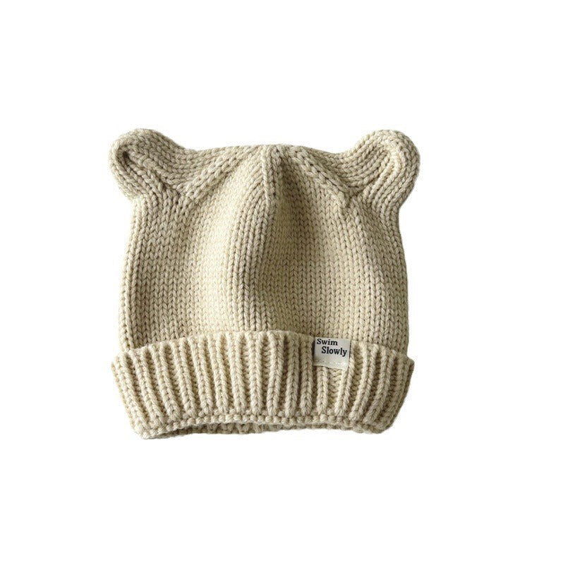 Hat Cute Horn Thermal Head Cover Kids' Headwear