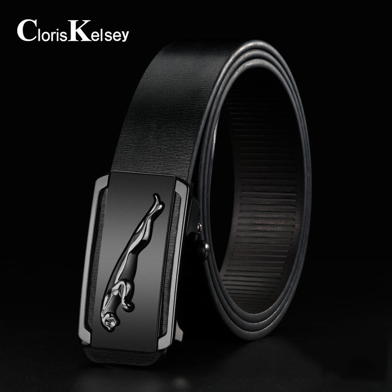 Men's Toothless Automatic Buckle Pants Versatile Trendy Belts