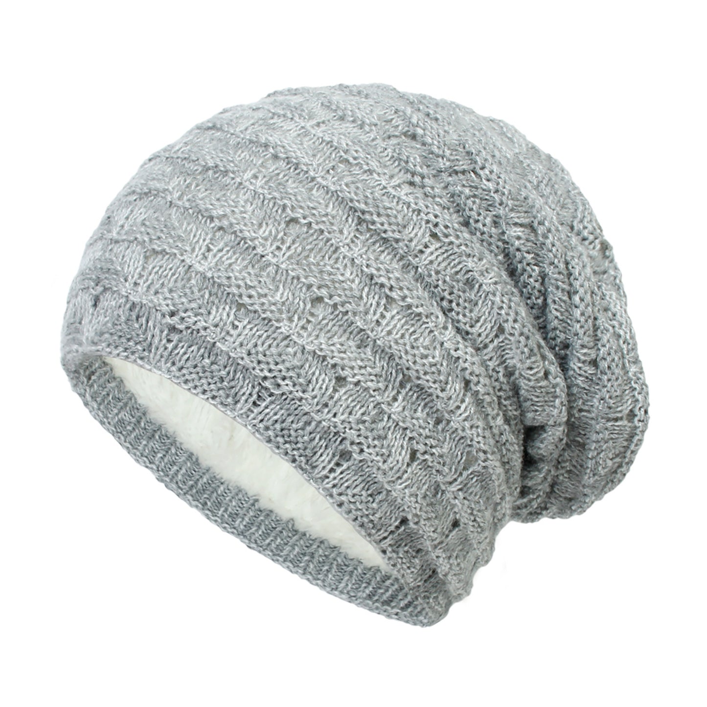 Men's Hat Knitted Fleece-lined Warm Ear Protection Pullover Hats & Caps