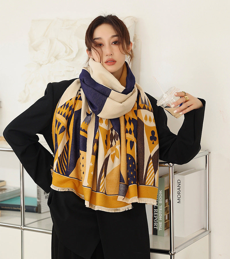 Women's Office Air Conditioner Shawl Outer Match Korean Scarfs