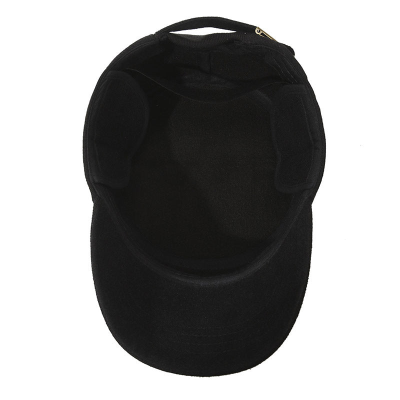 Men's Short Brim Flat-top Hat Outdoor Keep Warm Hats & Caps